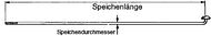 Speichen SAPIM 2.5 x 187 mm 