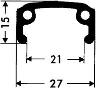 Alu-Felge 22x1.75" (21-457) 