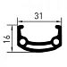 Dynamic 2.25 double oeillet 26x2.0 25-559 noir